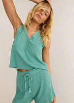 Atlantic Rib Tank - Green Lagoon ***FINAL SALE***-Hand In Pocket