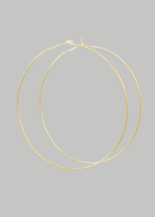 Emma Hoops- Gold-Hand In Pocket