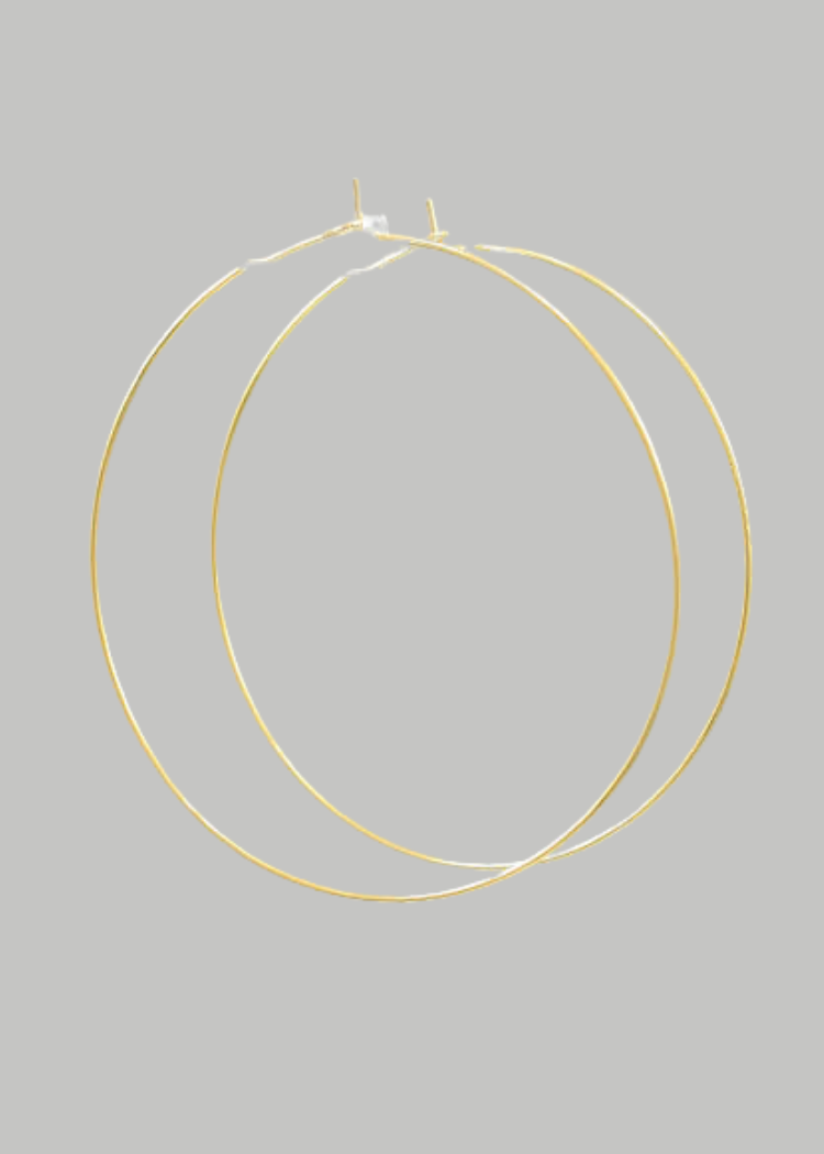 Emma Hoops- Gold-Hand In Pocket