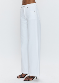 Pistola Jadyn Pant - Vivid White-Hand In Pocket