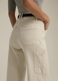 Favorite Daughter Mischa Utility Pant- Newport-Hand In Pocket