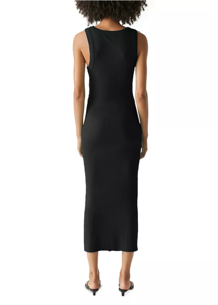 Michael Stars Tala Midi Dress - Black-Hand In Pocket