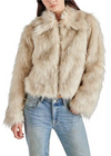 Steve Madden Juniper Coat - Cream-Hand In Pocket