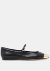 Dolce Vita Reyes Toe Cap- Black Leather-Hand In Pocket