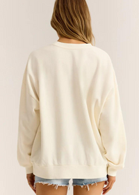 Z Supply Soleil Sunday Sweatshirt - Sea Salt ***FINAL SALE***-Hand In Pocket