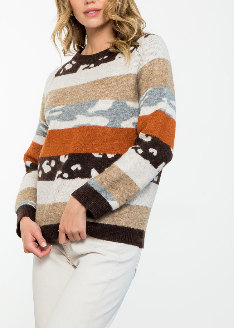 THML Steamboat Multi Color Pullover-***FINAL SALE***-Hand In Pocket