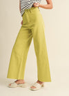 Drew Straight Wide Leg Denim- Lemon Squeeze ***FINAL SALE***-Hand In Pocket