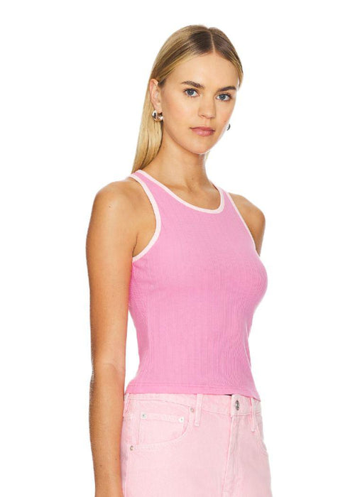 MINKPINK Ziva Contrast Tank- Pink-Hand In Pocket