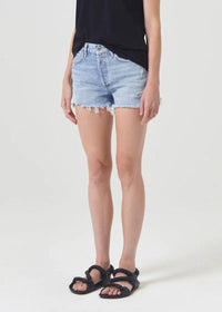 Agolde Parker Distressed Denim Shorts-Swapmeet ***FINAL SALE***-Hand In Pocket