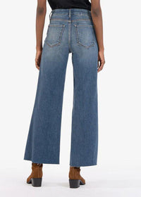 Meg High Rise Fab Ab Raw Hem Denim-Hand In Pocket