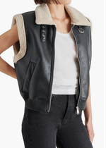 Steve Madden Avi Vest- Black-Hand In Pocket