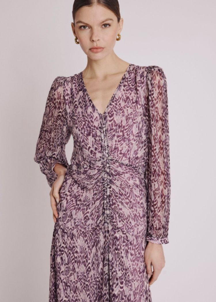 Berenice Romea Printed Midi Dress- Cassia Print ***FINAL SALE***-Hand In Pocket