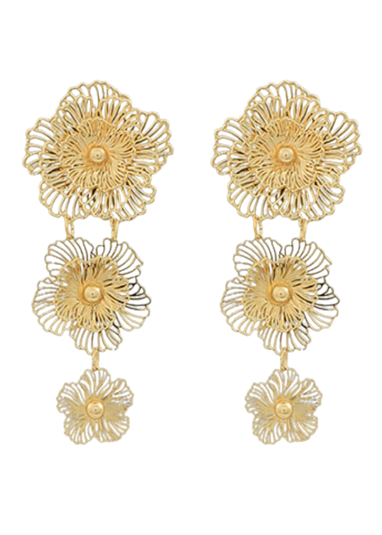 Zinnia Filigree Earrings-Hand In Pocket