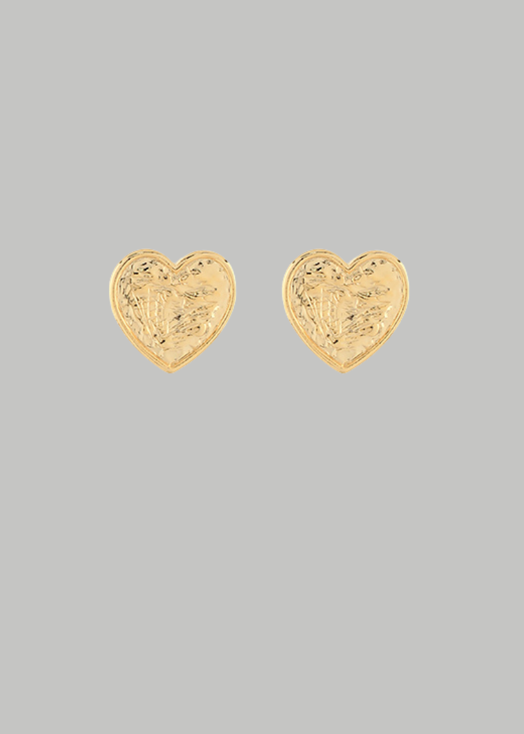 Ashley Heart Earrings-Hand In Pocket