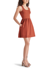 Steve Madden Tottenham Dress- Spiced Apple-Hand In Pocket