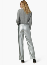 Joes Jeans The Margot Vegan Leather Pant - Silver-Hand In Pocket