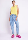 Berenice Belted Balloon Cut Jeans- ***FINAL SALE***-Hand In Pocket