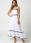 Meadow Midi Dress- White ***FINAL SALE***-Hand In Pocket