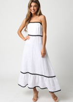 Meadow Midi Dress- White ***FINAL SALE***-Hand In Pocket