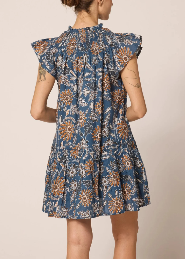 Cleobella Lydia Mini Dress- Magnolia-Hand In Pocket