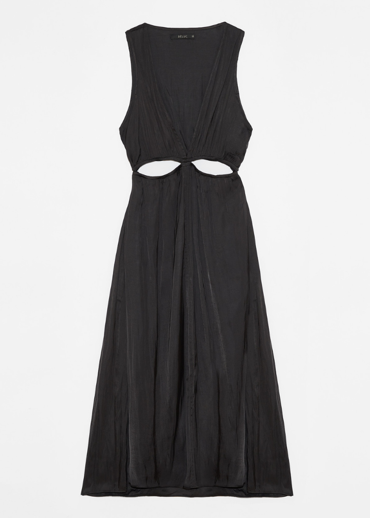 Dèluc Rousseau Dress - Black ***FINAL SALE***-Hand In Pocket