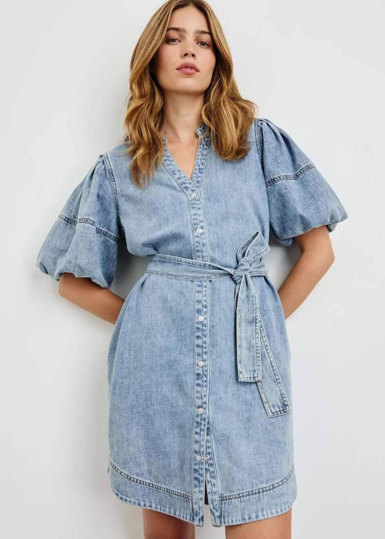 Rails Kingsley Dress- Indigo-Hand In Pocket