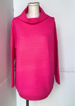 Nancy Ottoman Mockneck - Barbie Pink ***FINAL SALE***-Hand In Pocket