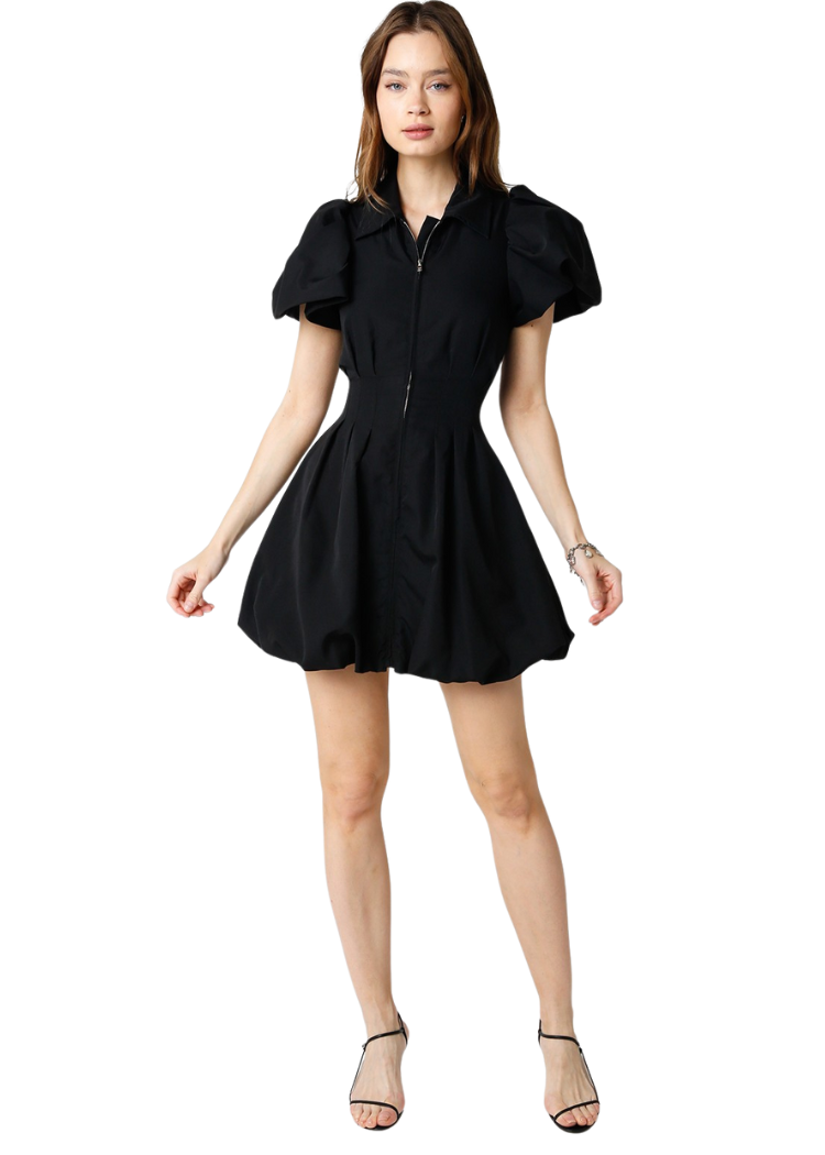 Melissa Dress- Black-Hand In Pocket