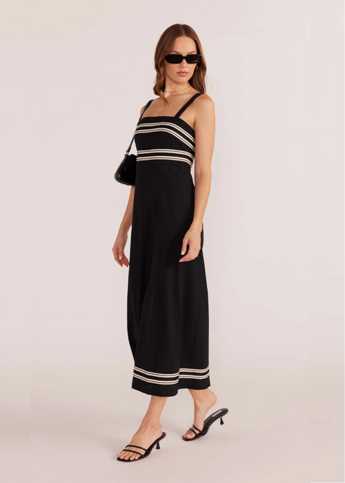 MINKPINK Elki Trim Midi Dress-Hand In Pocket