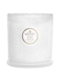 Voluspa Suede Blanc 5 Wick Hearth Candle-Hand In Pocket