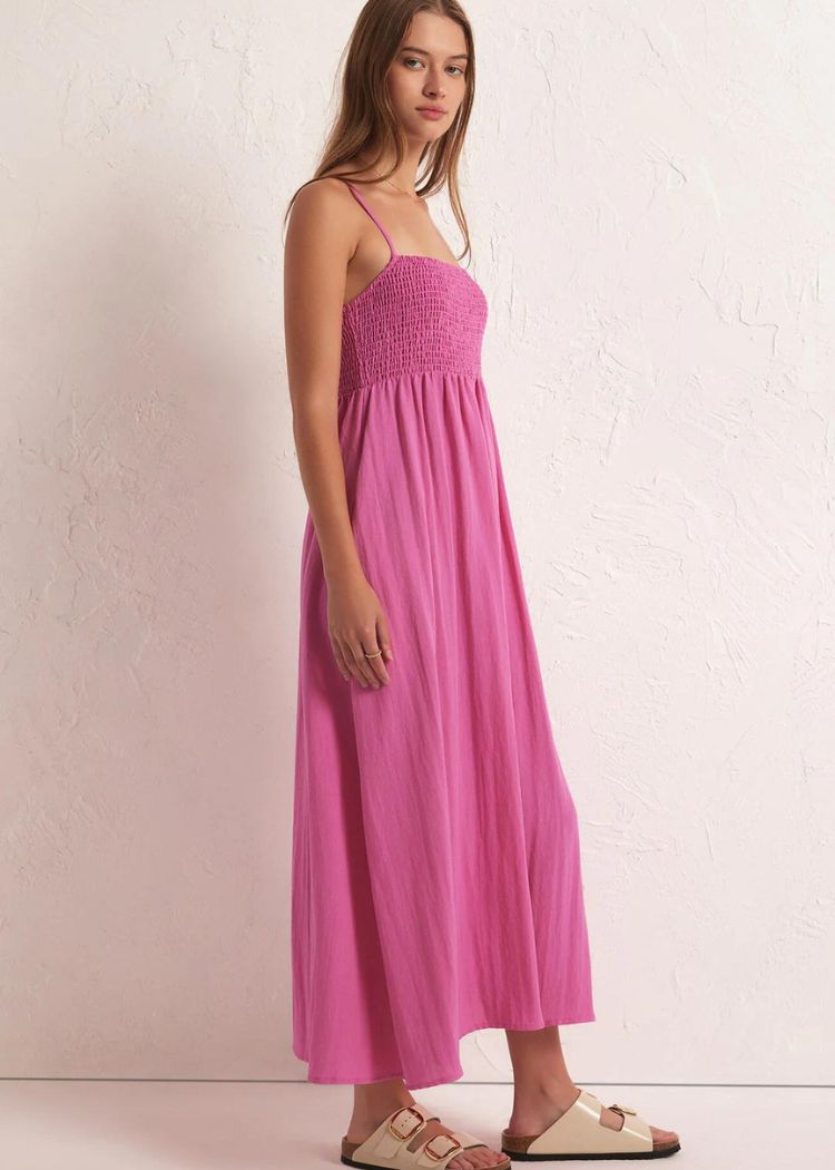 Z Supply Beachside Midi Dress - Heartbreaker Pink ***FINAL SALE***-Hand In Pocket