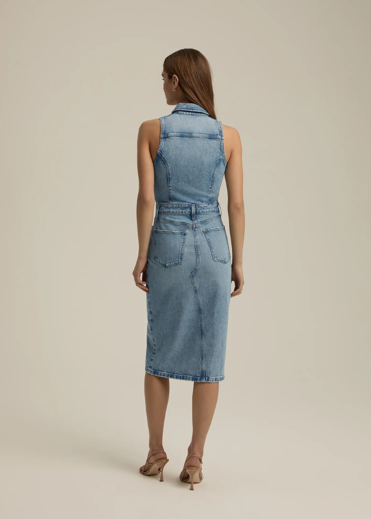 Favorite Daughter The Halter City Dress-Hand In Pocket