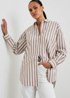 Rails Elsa Top- Russet White Stripe-Hand In Pocket