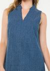 THML Ryan V-Neck Dress- Blue