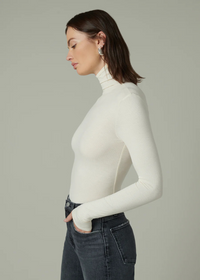 Joe's Jeans Tony Long Sleeve Top- Milk-Hand In Pocket