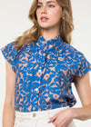 THML Remy Button Up- Blue ***FINAL SALE***-Hand In Pocket