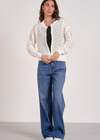 Elan Emilee Cardigan- White-Hand In Pocket