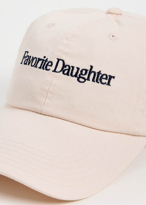 Favorite Daughter Classic Logo Baseball Hat- Khaki-Hand In Pocket