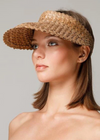 Lusana Solid Baha Visor- White-Hand In Pocket