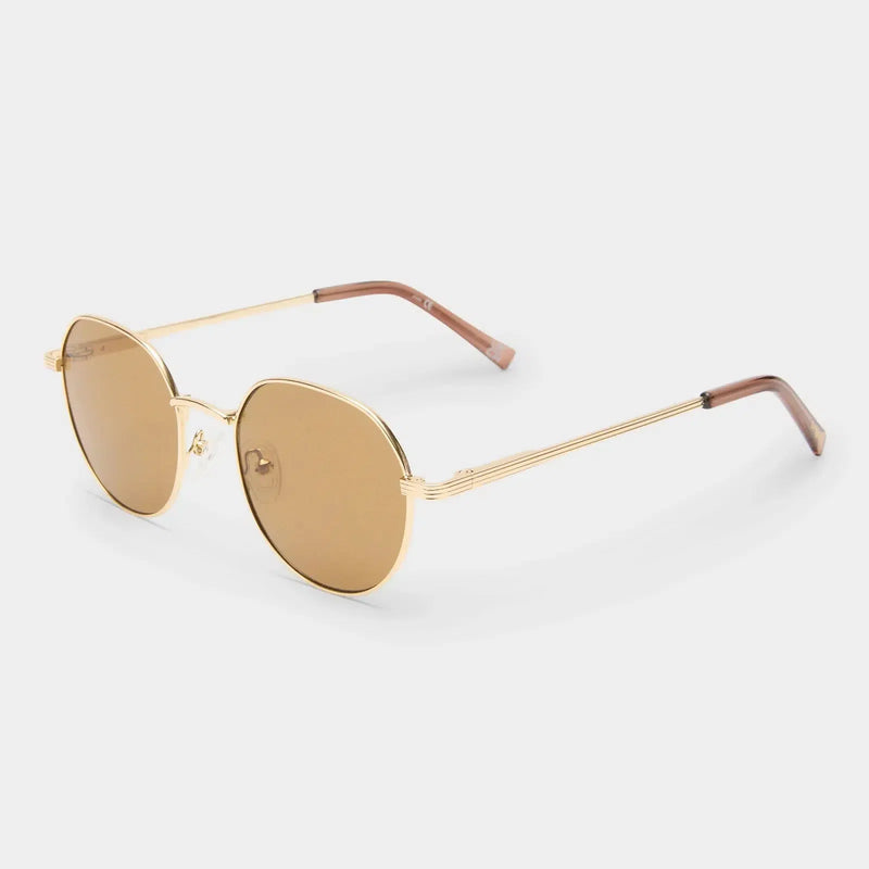 Le Specs Odyssey- Gold-Hand In Pocket