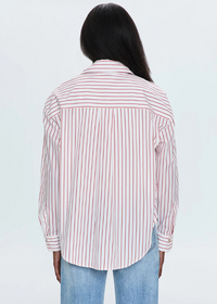 Pistola Samantha Top- Ruby Stripe-Hand In Pocket