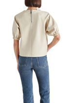 Steve Madden Reilly Top- Bone-Hand In Pocket