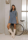 Elan Nellie Denim Shirt Dress ***FINAL SALE***-Hand In Pocket