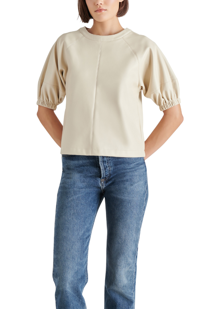 Steve Madden Reilly Top- Bone-Hand In Pocket