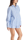 Steve Madden Juna Top- Blue-Hand In Pocket