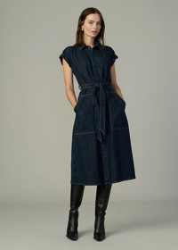 Joe's Jeans The Lexi Denim Dress- Totally-Hand In Pocket