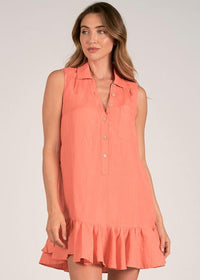 Elan Cindy Mini Dress - Coral ***FINAL SALE***-Hand In Pocket