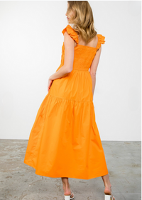 ***FINAL SALE*** THML Audrey Tiered Poplin Dress-Hand In Pocket