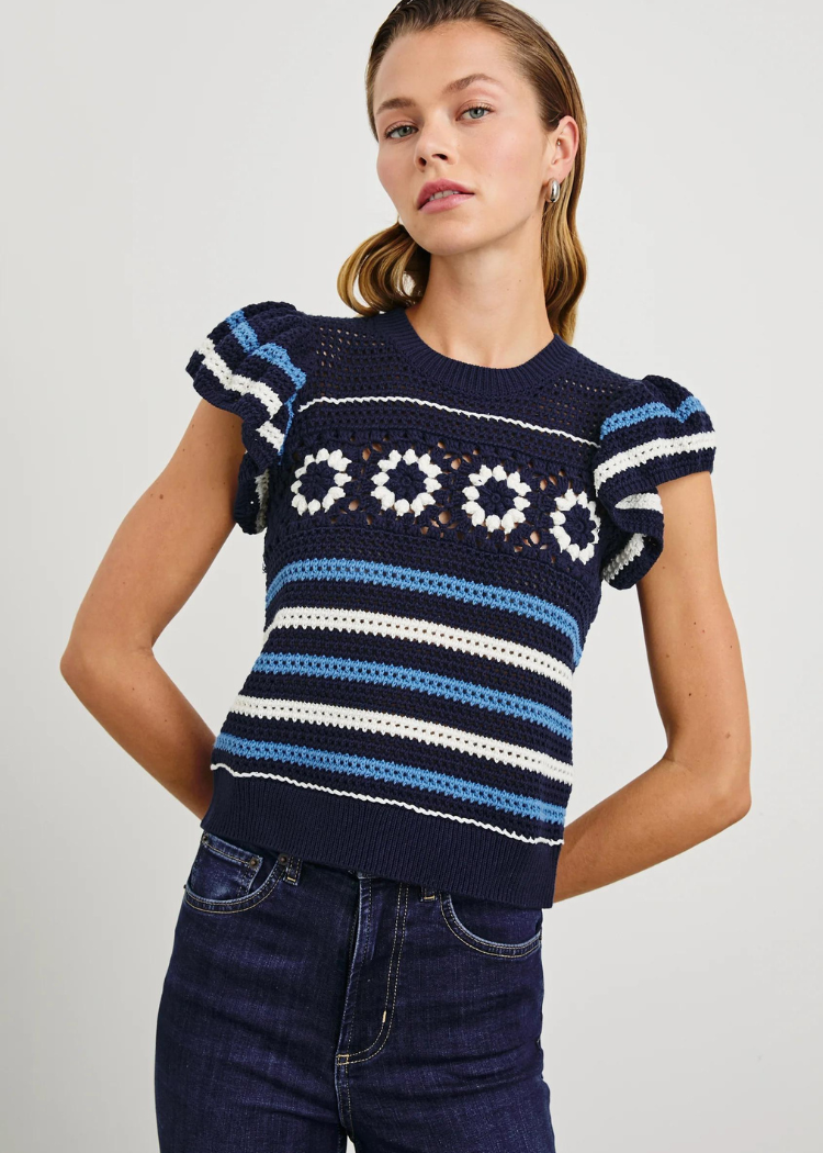 Rails Penelope Top - Navy Sky-Hand In Pocket