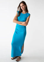 Michael Stars Calliope Extended Sleeve Maxi Dress- Corsica-Hand In Pocket